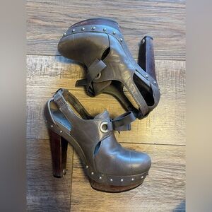 ⋆°.☾⋆.ೃ࿔*:⋆ UGG Celestina Platform Heels in Grey ⋆°.☾⋆.ೃ࿔*:⋆